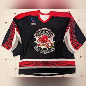 San Francisco Spiders IHL Bauer vintage hockey jersey. Rare. New with tags.